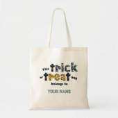 Trick or treat Halloween Canvas tas (Voorkant)