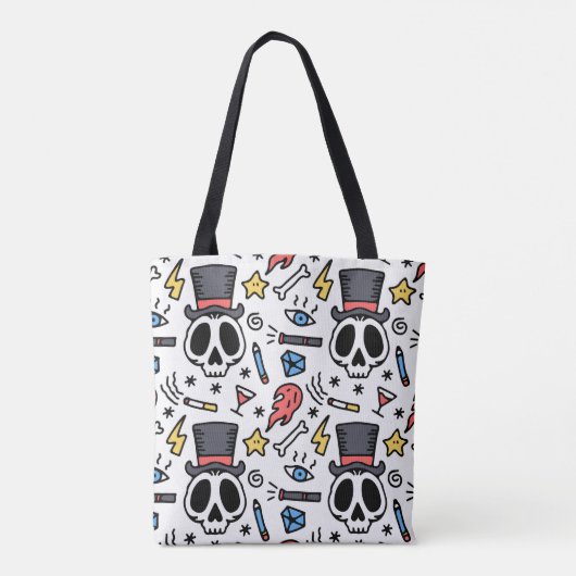 TRICK OR TREAT HALLOWEEN CANVAS TAS (Achterkant)