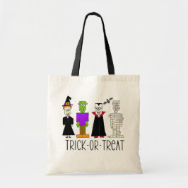 Trick or treat Halloween Canvas tas