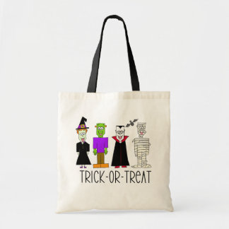 Trick or treat Halloween Canvas tas