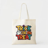 Trick or treat Halloween Canvas tas (Voorkant)