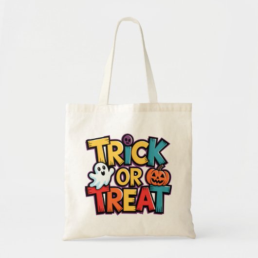 Trick or treat Halloween Canvas tas (Voorkant)