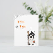 Trick or Treat Halloween Card Briefkaart (Staand voorkant)