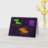 Trick or treat Halloween Card Kaart (Gele Bloem)