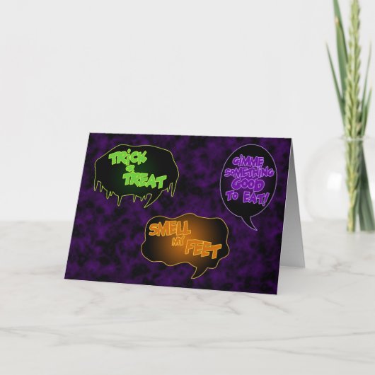 Trick or treat Halloween Card Kaart (Voorkant)