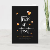 Trick or treat Halloween Card Kaart (Voorkant)