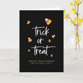 Trick or treat Halloween Card Kaart (Gele Bloem)