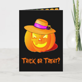Trick or treat Halloween Card Kaart