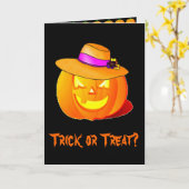 Trick or treat Halloween Card Kaart (Gele Bloem)