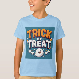 Trick Or Treat Halloween Cartoon Geest T-shirt