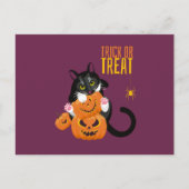 Trick or treat halloween Cat leuke Briefkaart (Voorkant)