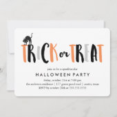 Trick or treat Halloween Celebration Kaart (Voorkant)