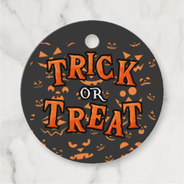 Trick or treat Halloween Circle Favorietags Bedankjes Labels