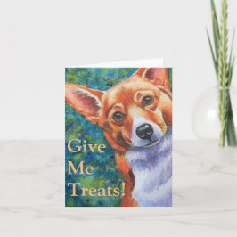 Trick or treat Halloween Corgi Kaart