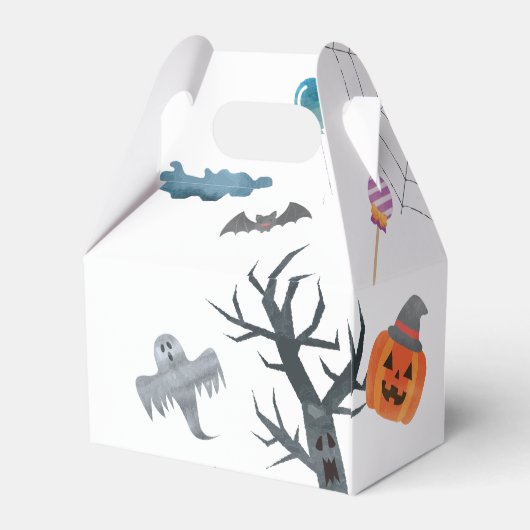 Trick or treat Halloween Creatures Birthday Party Bedankdoosjes (Achterkant)