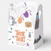 Trick or treat Halloween Creatures Birthday Party Bedankdoosjes (Geopend)