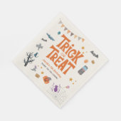 Trick or treat Halloween Creatures Birthday Party Servet (Hoek)