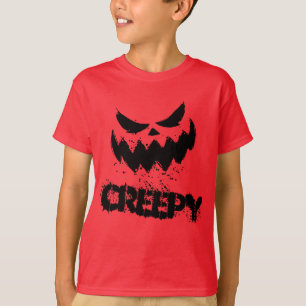 Trick or treat Halloween Creepy Face T-Shirt