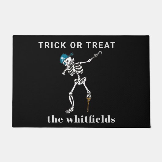 Trick or treat Halloween Dabbing Pirate Custom Deurmat (Voorkant)