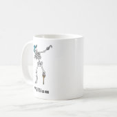 Trick or treat Halloween Dabbing Pirate Custom Koffiemok (Voorkant links)