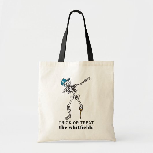 Trick or treat Halloween Dabbing Pirate Custom Tote Bag (Voorkant)