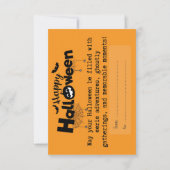 Trick or treat Halloween dag Bedankkaart (Voorkant)