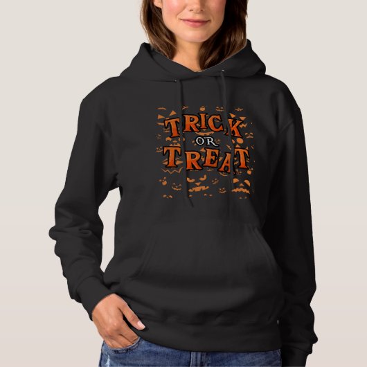 Trick or treat Halloween Dames Hoodies Kleding (Voorkant)