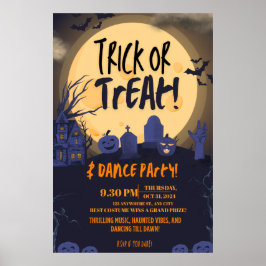 Trick or Treat Halloween Dance Party Invitation🎃 Poster