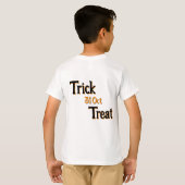 Trick or treat Halloween Design – Spooky & Fun Gif T-shirt (Achterkant volledig)