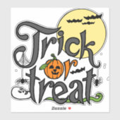 trick or treat | Halloween design Sticker (Vel)
