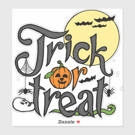 trick or treat | Halloween design Sticker (Vel)