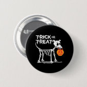Trick Or Treat Halloween Dog Ronde Button 5,7 Cm (Voorkant /achterkant)