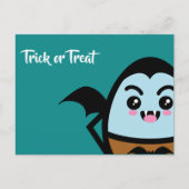 Trick or treat - Halloween - Egg Dracula Uitnodiging Briefkaart (Voorkant)