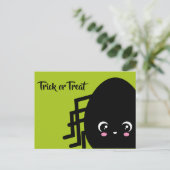 Trick or treat - Halloween - Eispin Uitnodiging Briefkaart (Staand voorkant)
