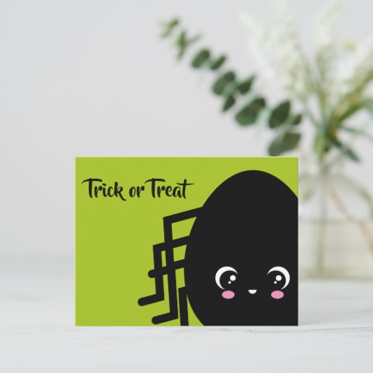 Trick or treat - Halloween - Eispin Uitnodiging Briefkaart (Staand voorkant)