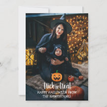 "Trick or treat" Halloween elegant Family Foto