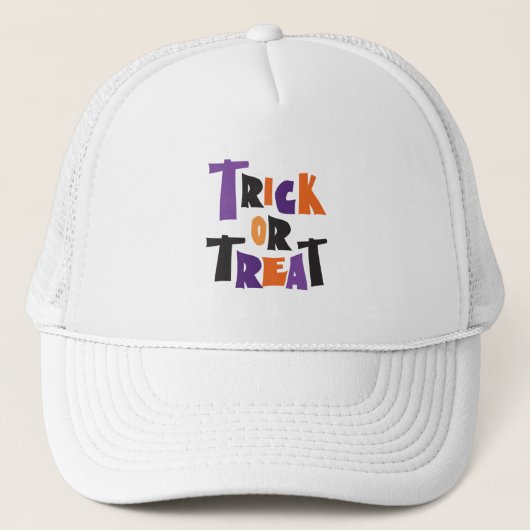 Trick or treat Halloween eng nacht Trucker Pet (Voorkant)