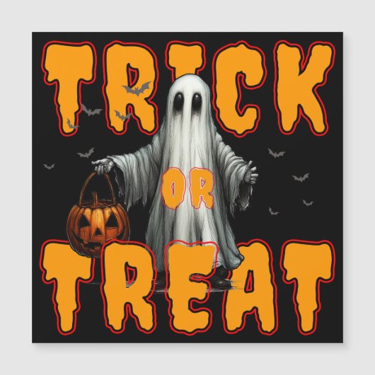 trick or treat halloween eng spooky geest pompoen (Voorkant)
