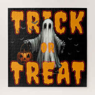 trick or treat halloween eng spooky geest pompoen legpuzzel