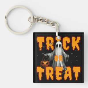 trick or treat halloween eng spooky geest pompoen sleutelhanger
