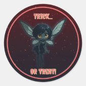 Trick-or-Treat Halloween Fairy Sticker (Voorkant)