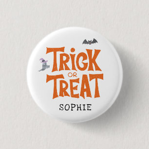 Trick or Treat Halloween Familie Coördinerende Kos Ronde Button 3,2 Cm