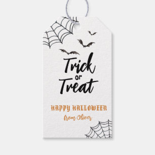 Trick or treat Halloween Favor Gift labels Cadeaulabel