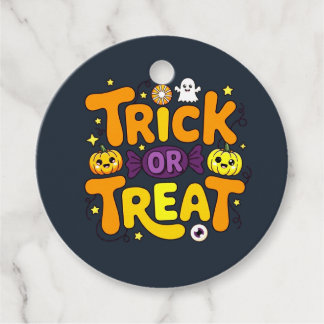 Trick or Treat Halloween Favor Tag Bedankjes Labels