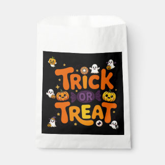 Trick or Treat Halloween Favor Zak Bedankzakje