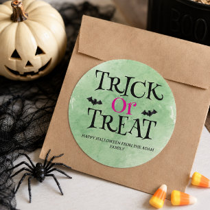 Trick or Treat Halloween Favor Zak Sticker