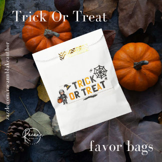 Trick or Treat Halloween Favor Zakjes