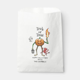 Trick or Treat Halloween Favor Zakken Bedankzakje