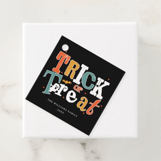 Trick Or Treat Halloween Feest Bedankjes Labels (In situ)
