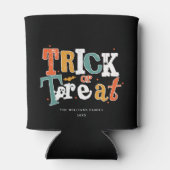 Trick Or Treat Halloween Feest Blikjeskoeler (Achterkant)